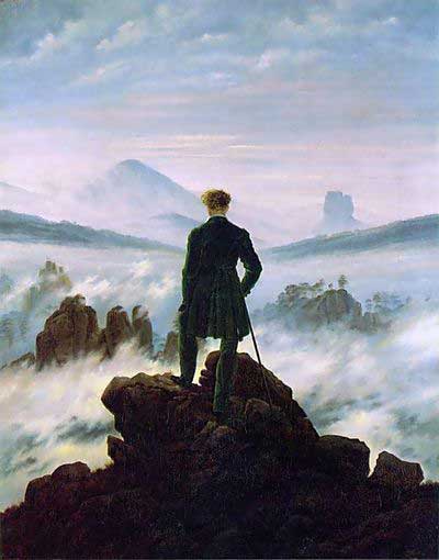 Caspar Friedrich 'Der Wanderer uber dem Nebelmeer'